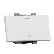 Tiana Door bell switch 72mm - White