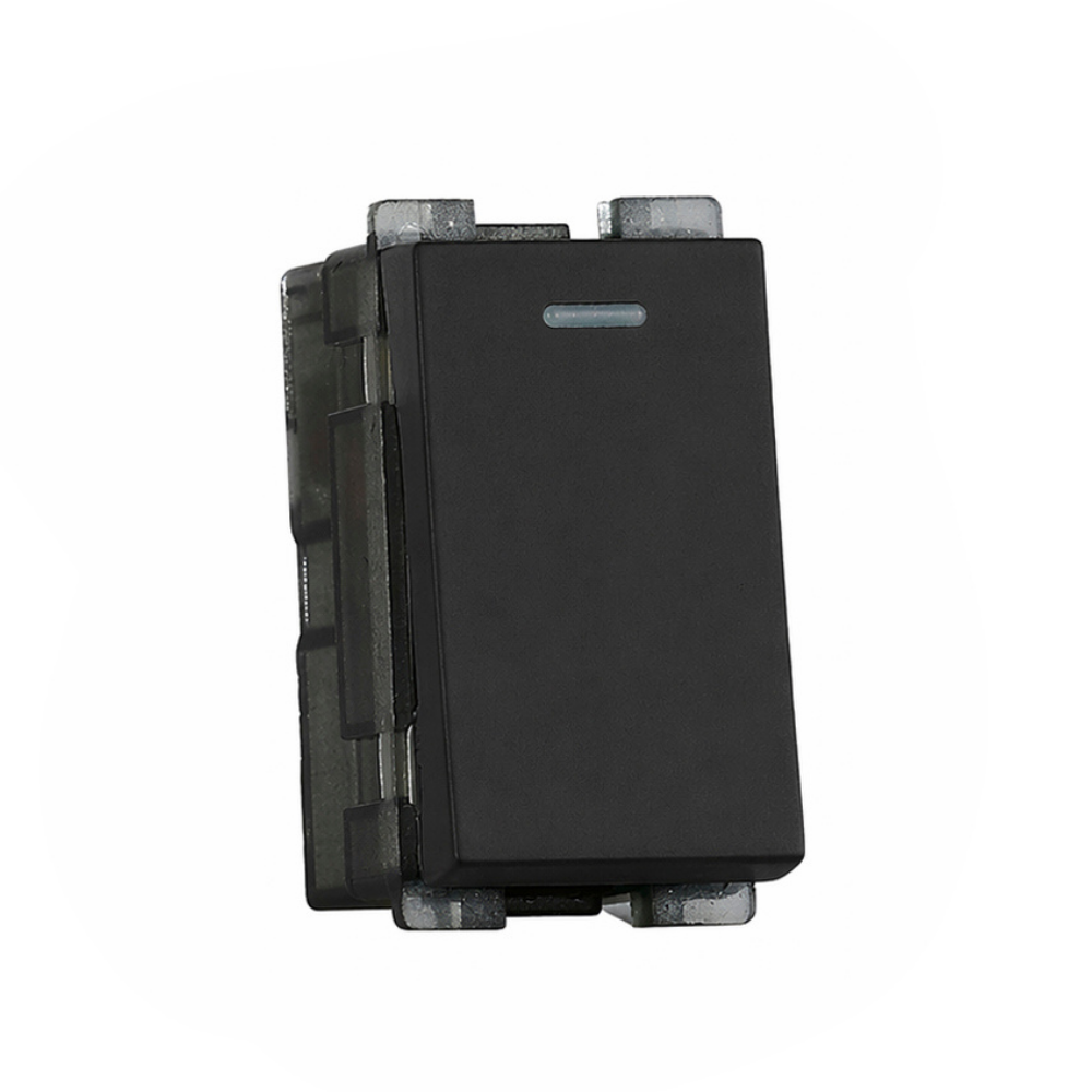 Tiana 1Gang 1Way Switch 24mm - Matte Black