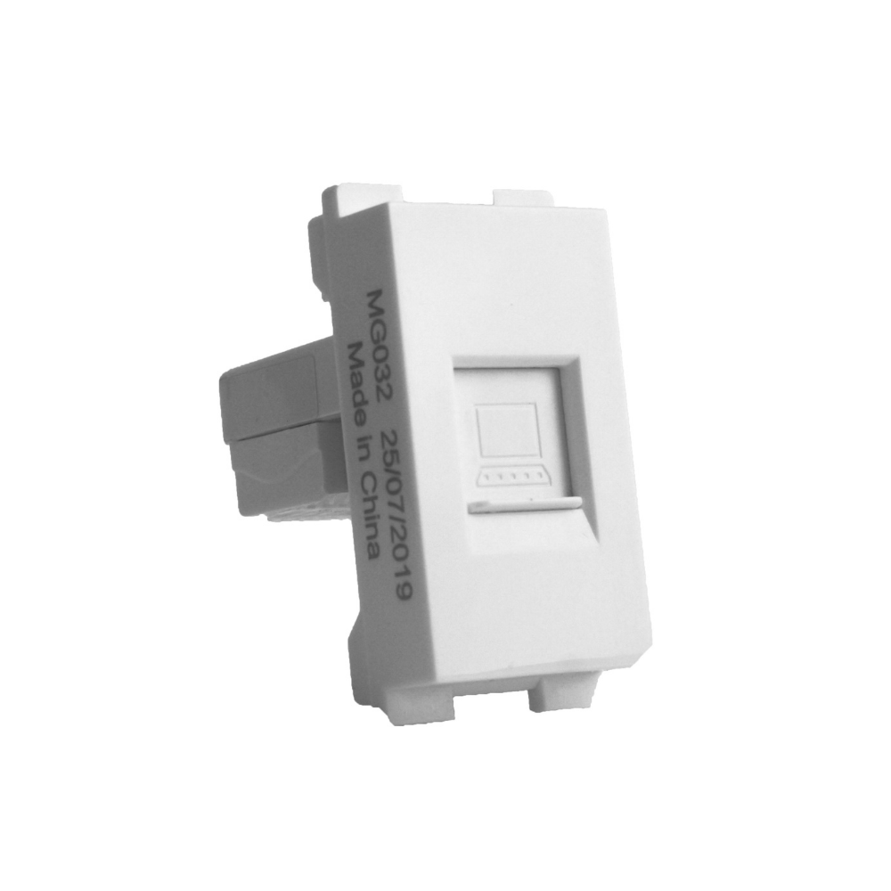Tiana Computer socket CAT6 24mm - White