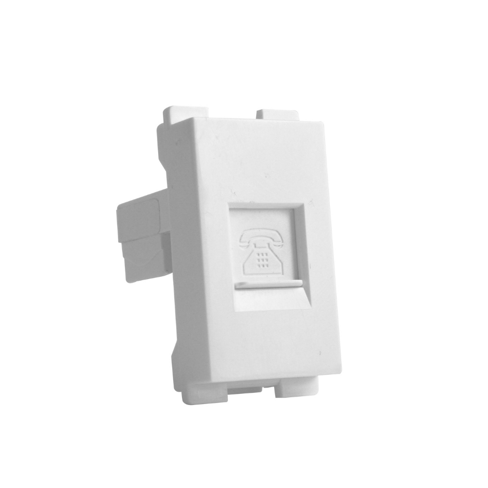 Tiana Telephone socket 24mm - White