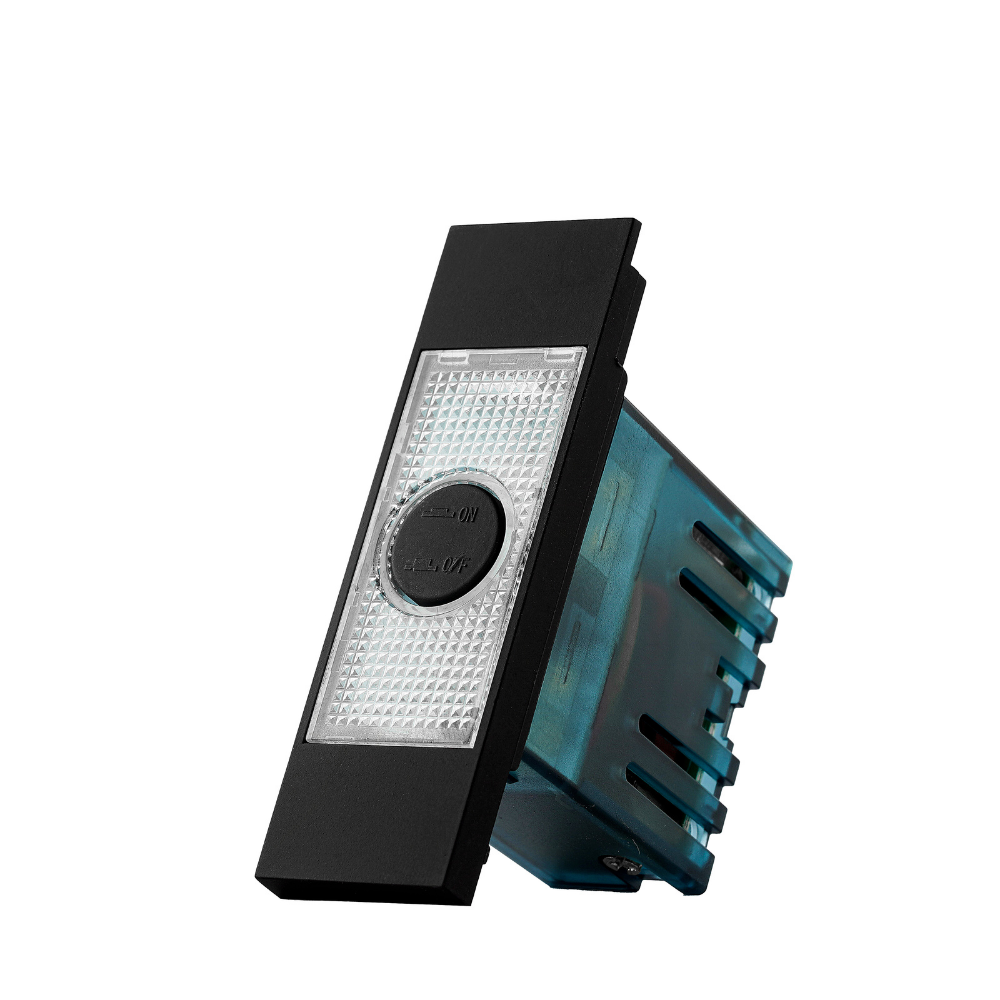 Mega On Emergency lamp 24mm - Matte Black