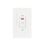 Tiana Vertical Complete Air Conditioner Switch 45 Amp 72 mm - White