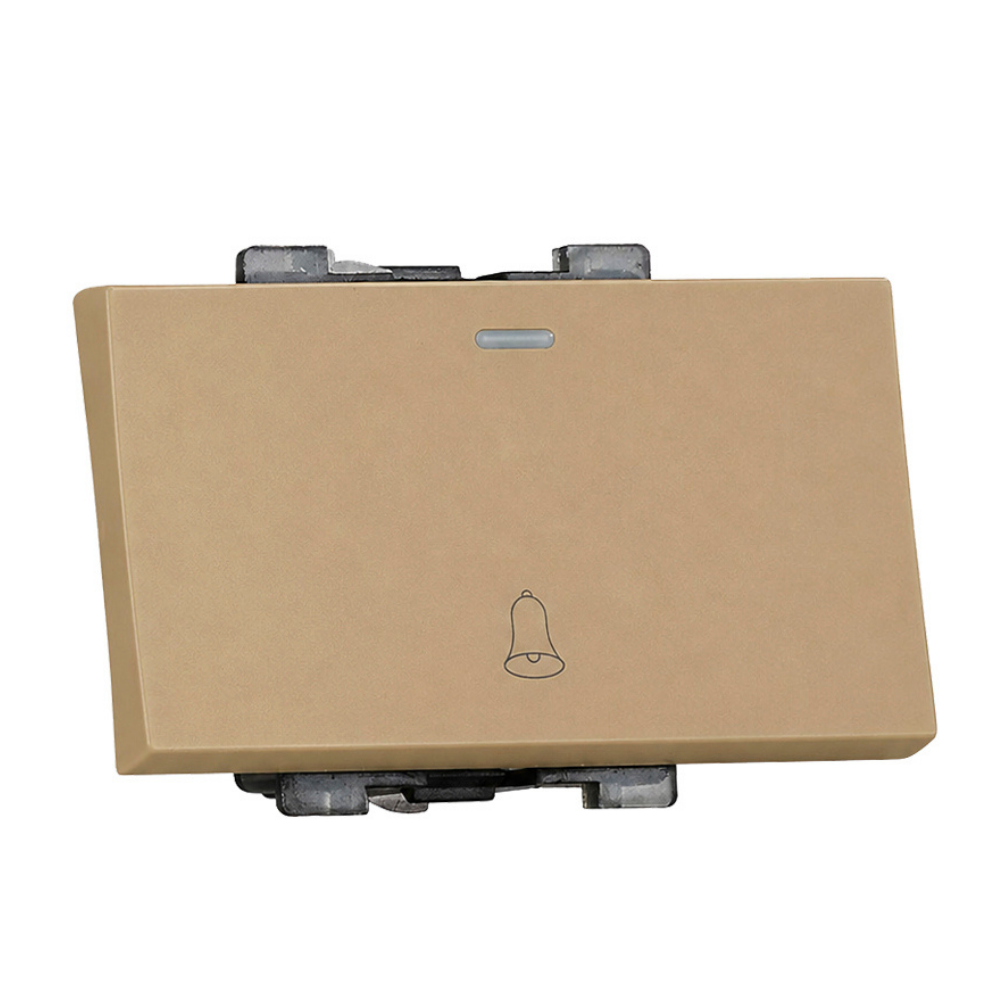 Tiana Door bell switch 72mm - Champagne