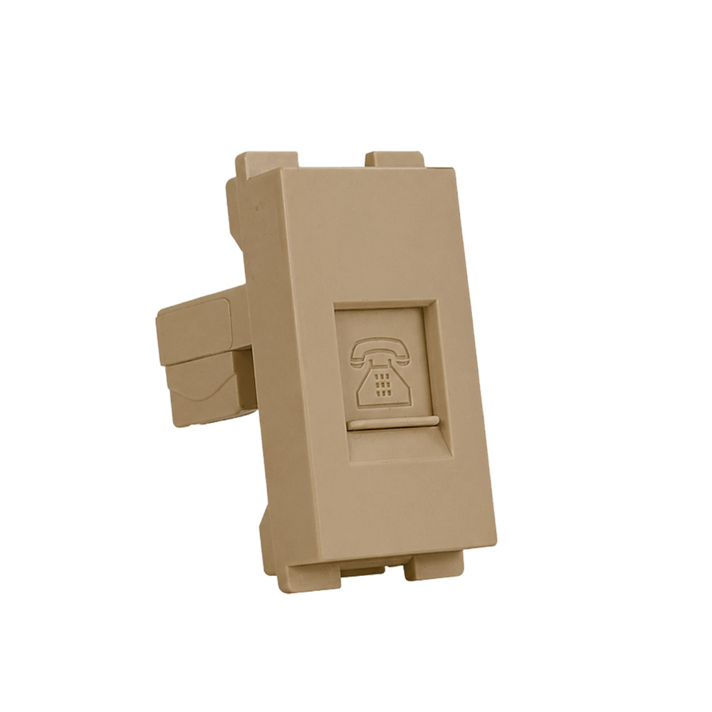 Tiana Telephone socket 24mm - Champagne