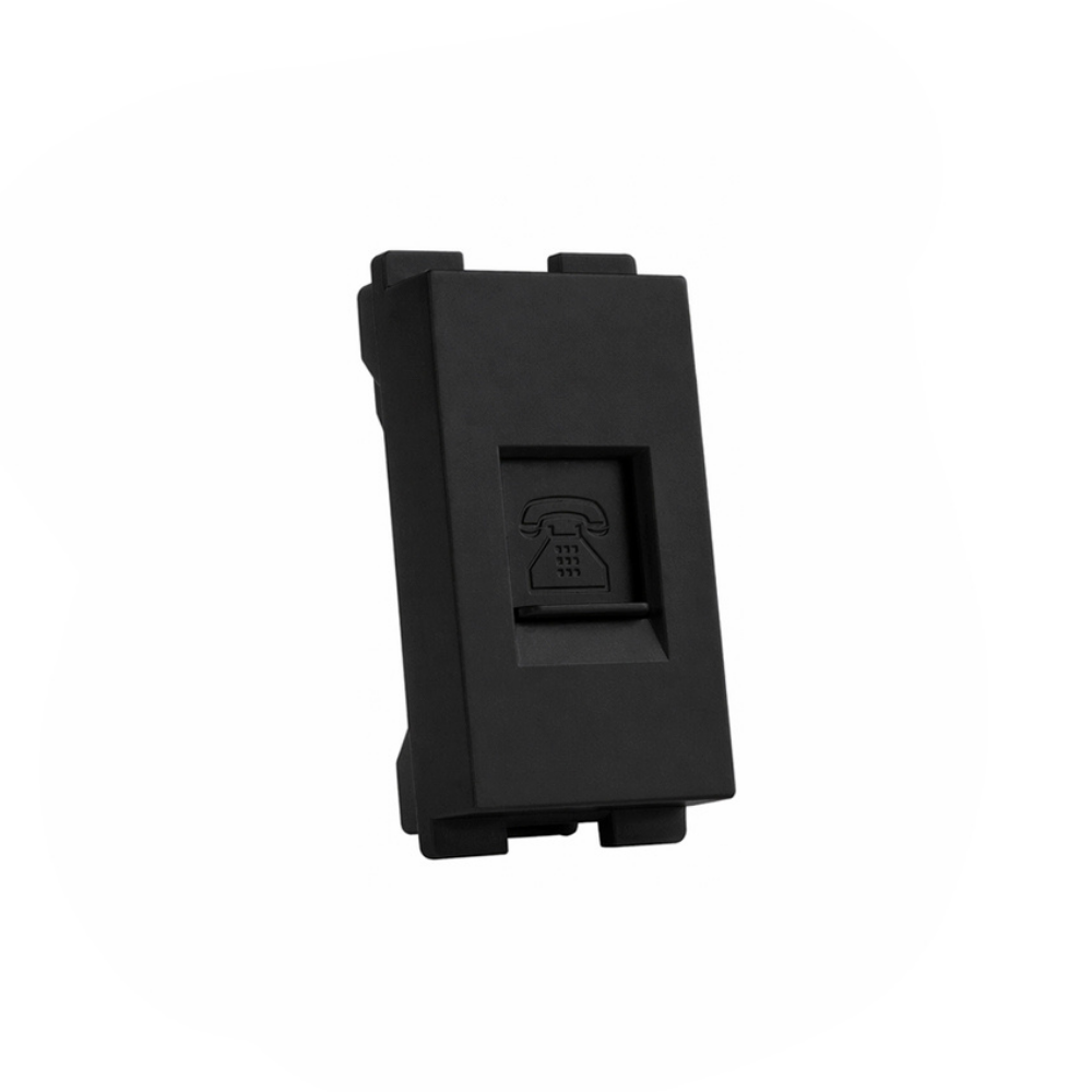 Tiana Telephone socket 24mm - Matte Black