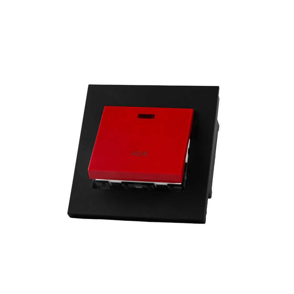Mega On 45A Switch with neon 48mm - Matte Black