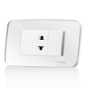 Tiana Acrylic frame - White / Silver