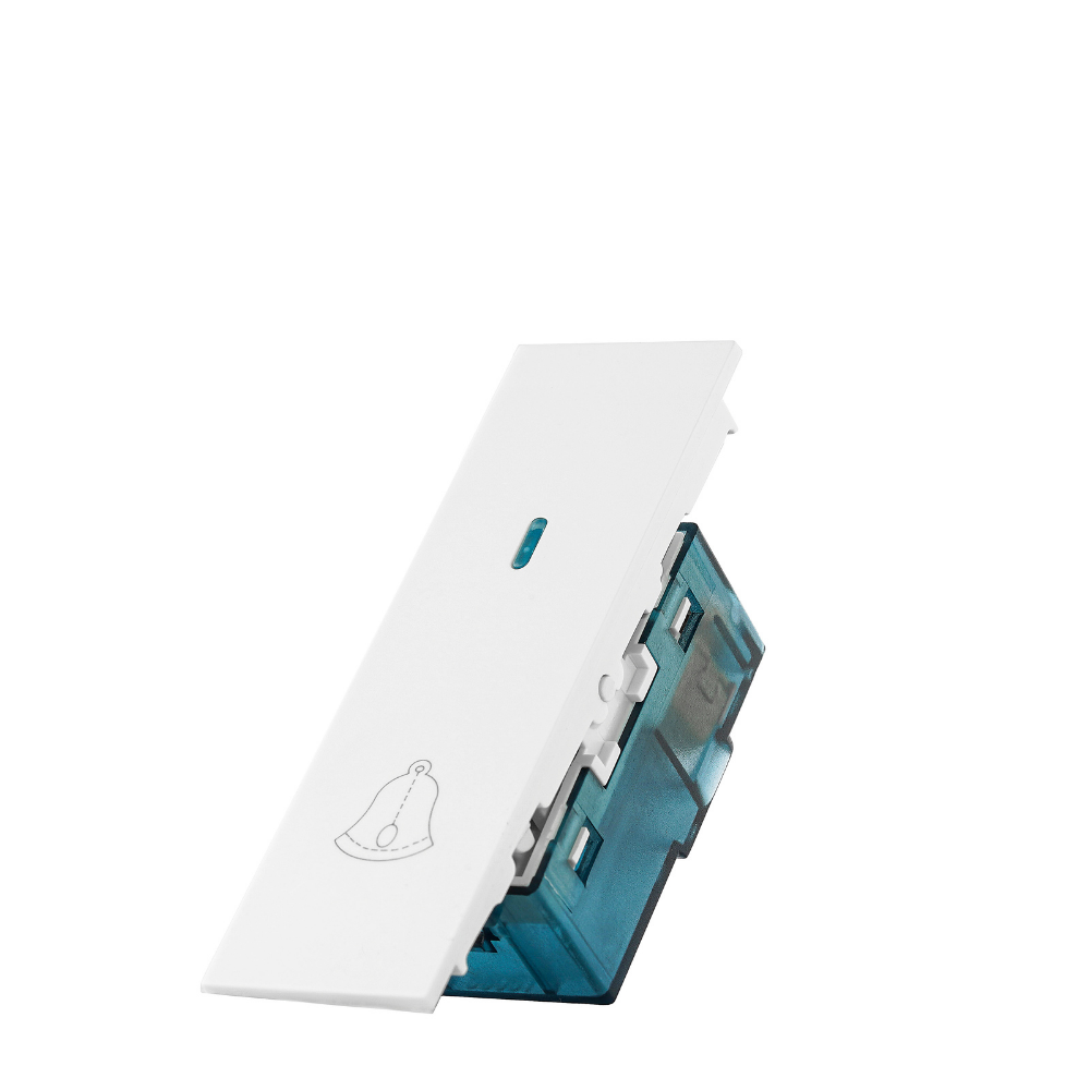 Mega On Door bell switch 24mm - White