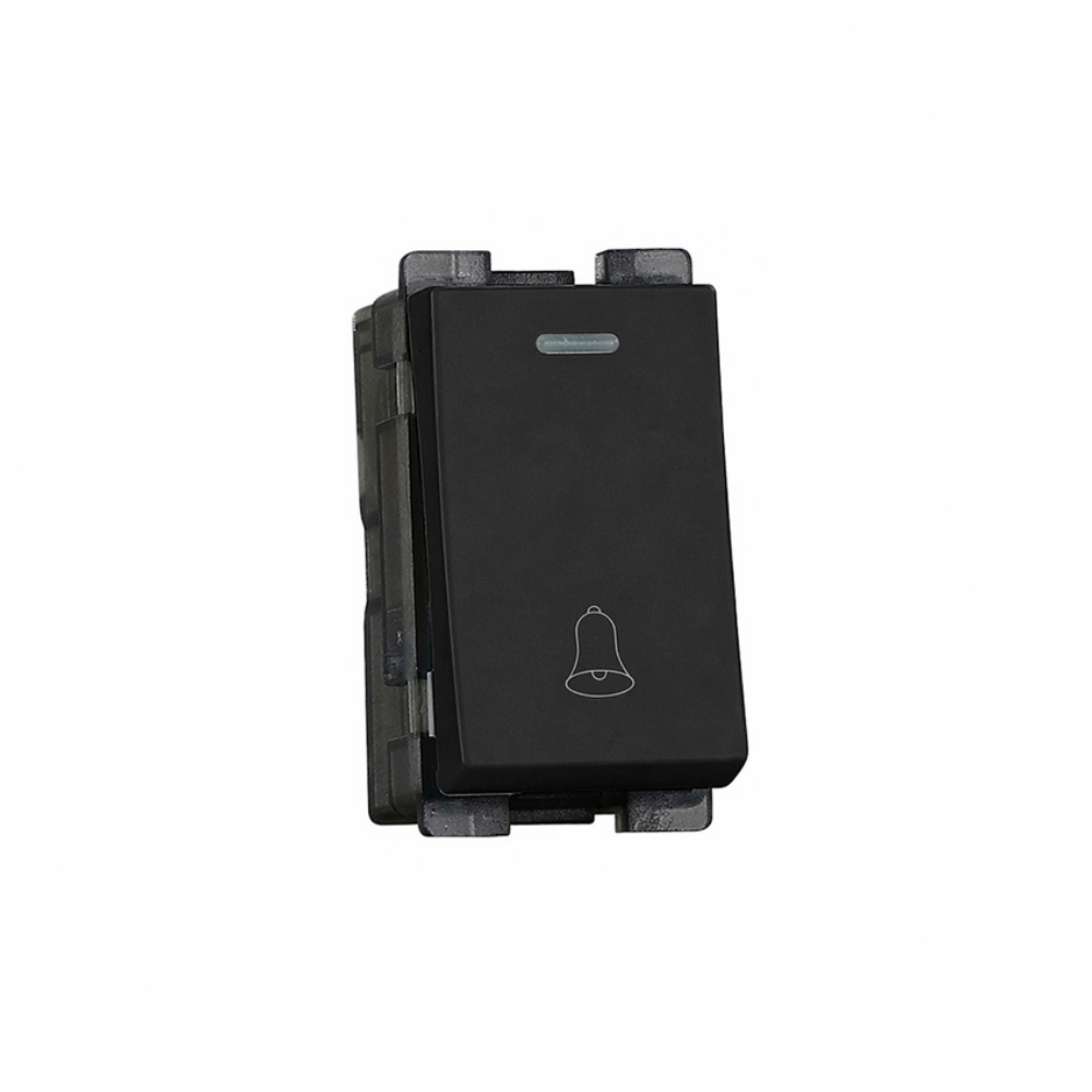 Tiana Door bell switch 24mm - Matte Black